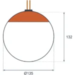 Corda Sfera 135 teknik çizim ve ölçüler