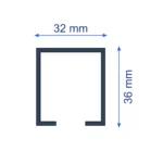 DALI Surface Track technical drawing and dimensions