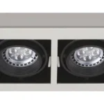 Pico Twin Recessed Square Spot 1