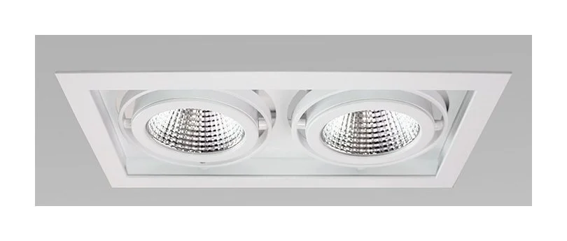 Vela İkili Ankastre Kare Spot LED armatür